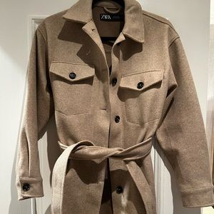 Zara camel/beige shacket size XS